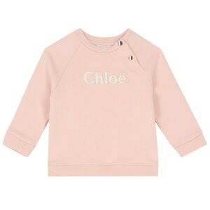 NWT CHLOÉ Baby logo cotton jersey sweatshirt